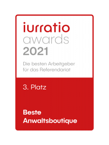 iurratio Award 201 3. Platz Dombert Rechtsanwälte